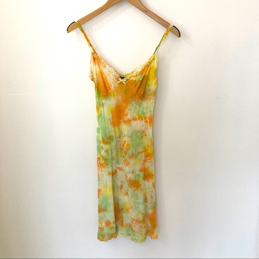Chiffon Tie Dye Lingerie Dress